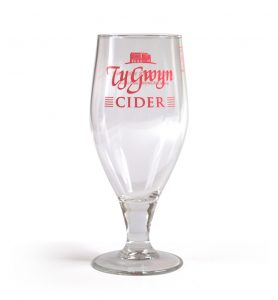 Ty Gwyn Cider half-pint glass